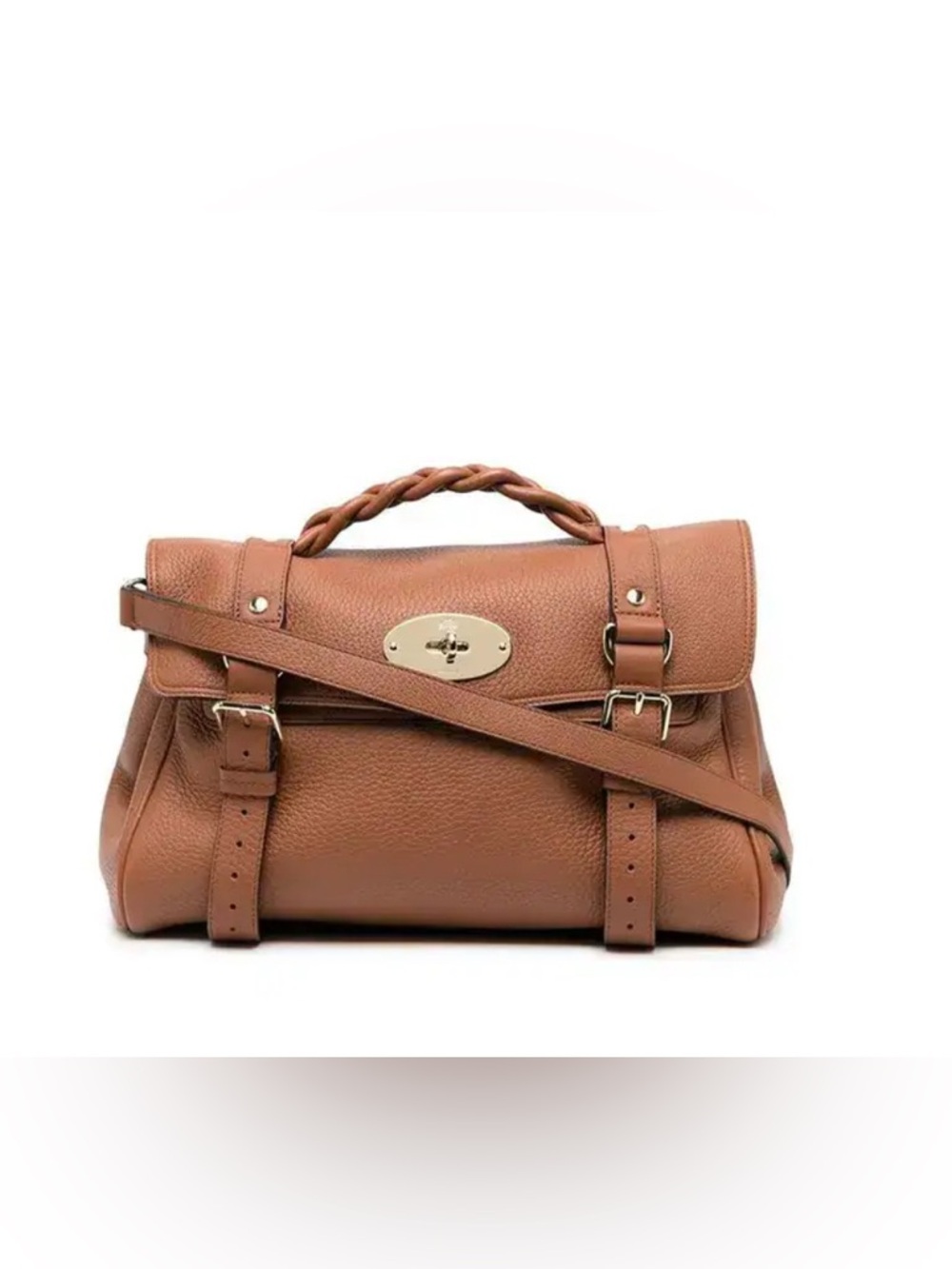 Mulberry Alexa small leather tan shoulder bag